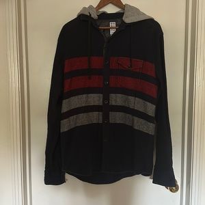 Billabong detachable hooded flannel